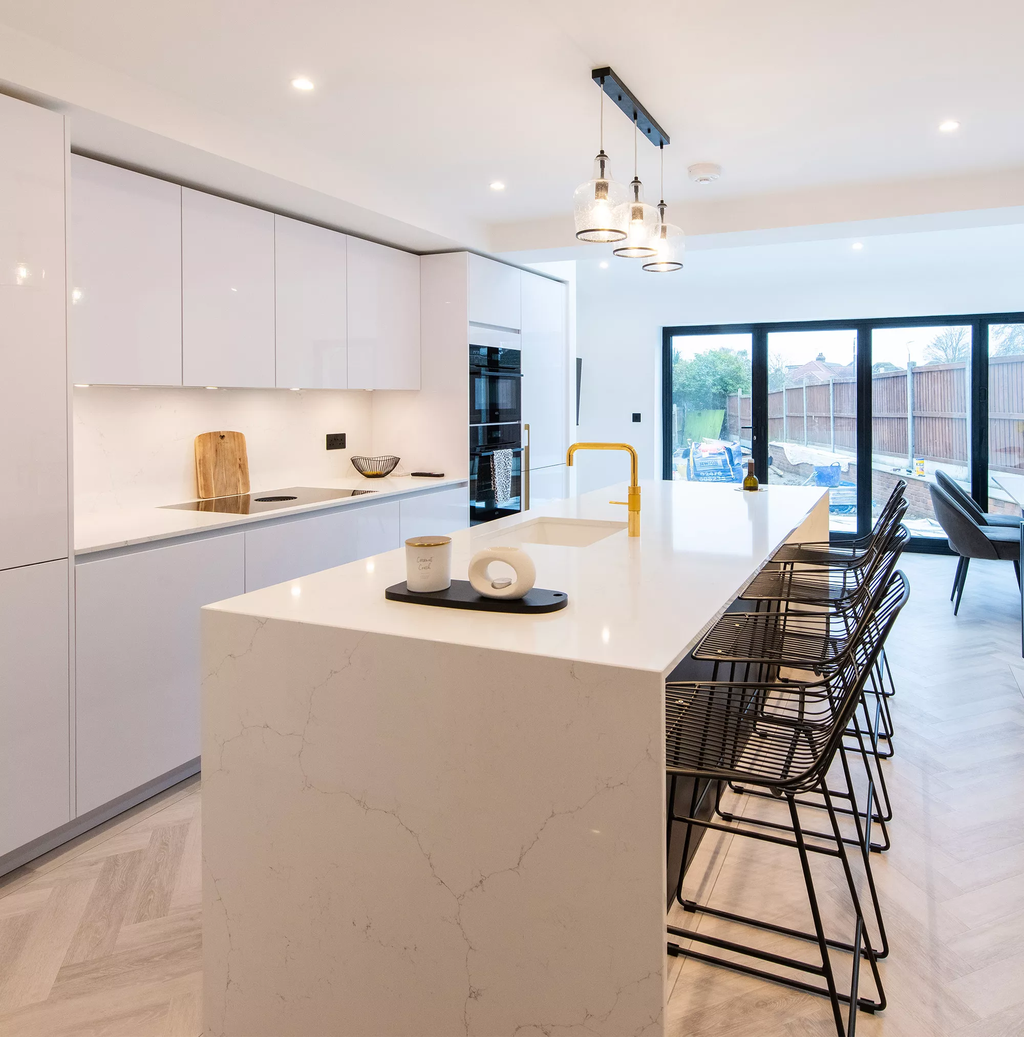 modern white kitchen