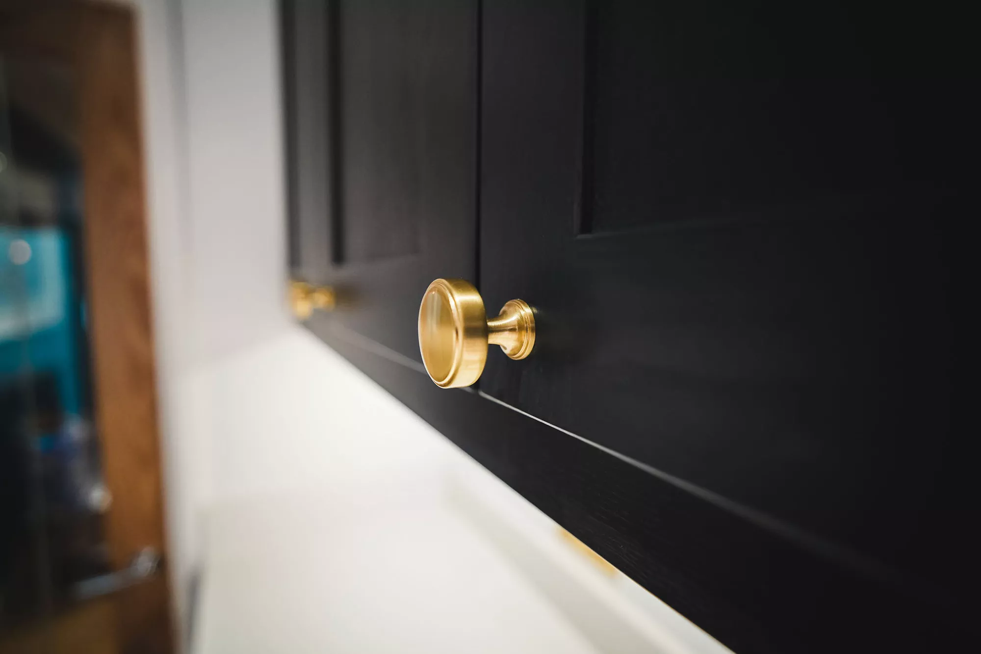 brushed brass handles