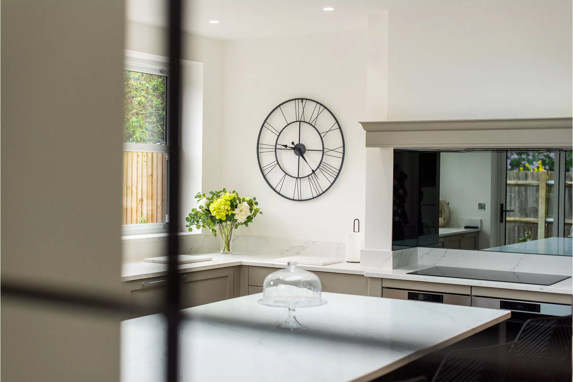 clock on kitchen wall