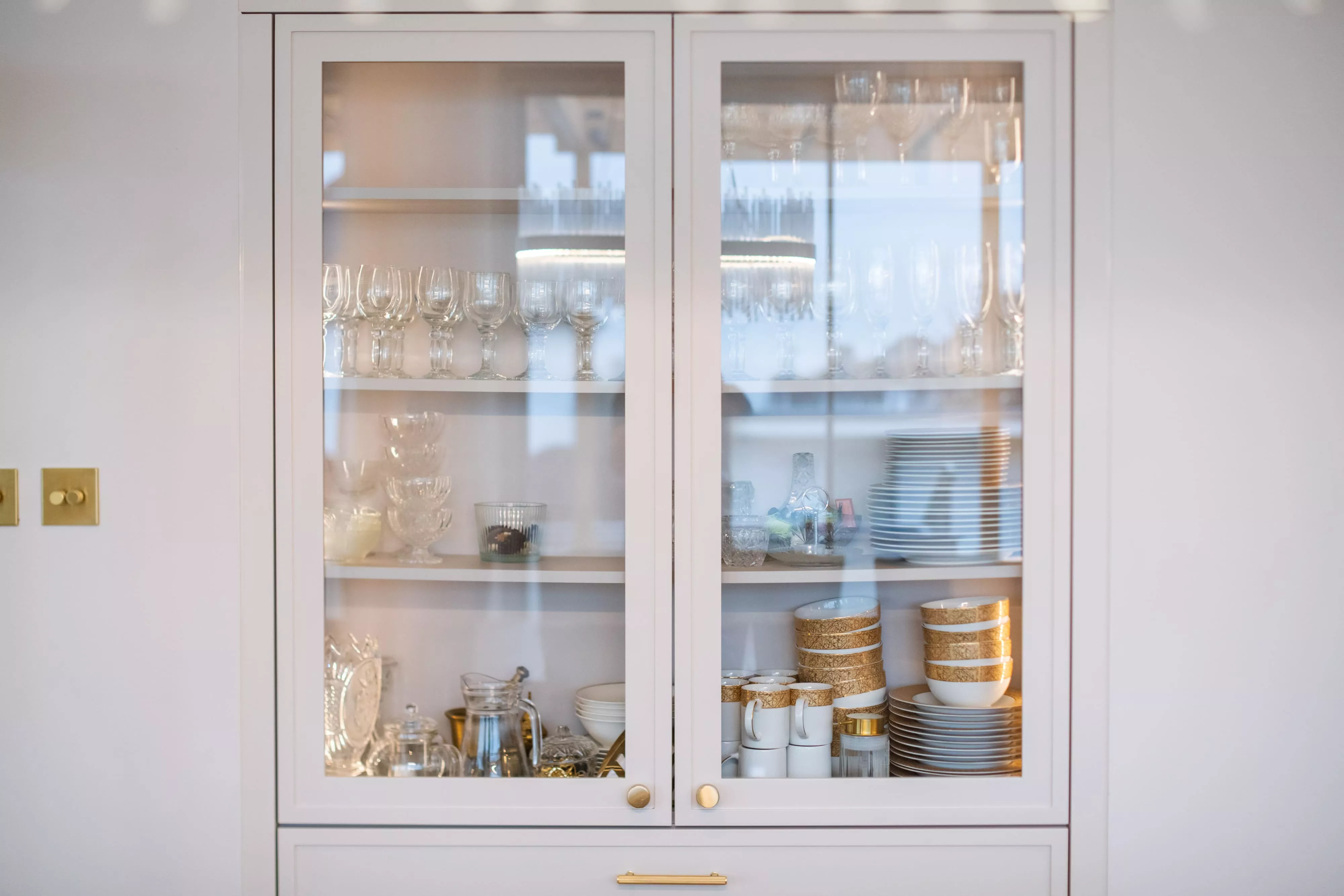 storage cabinet in white closed